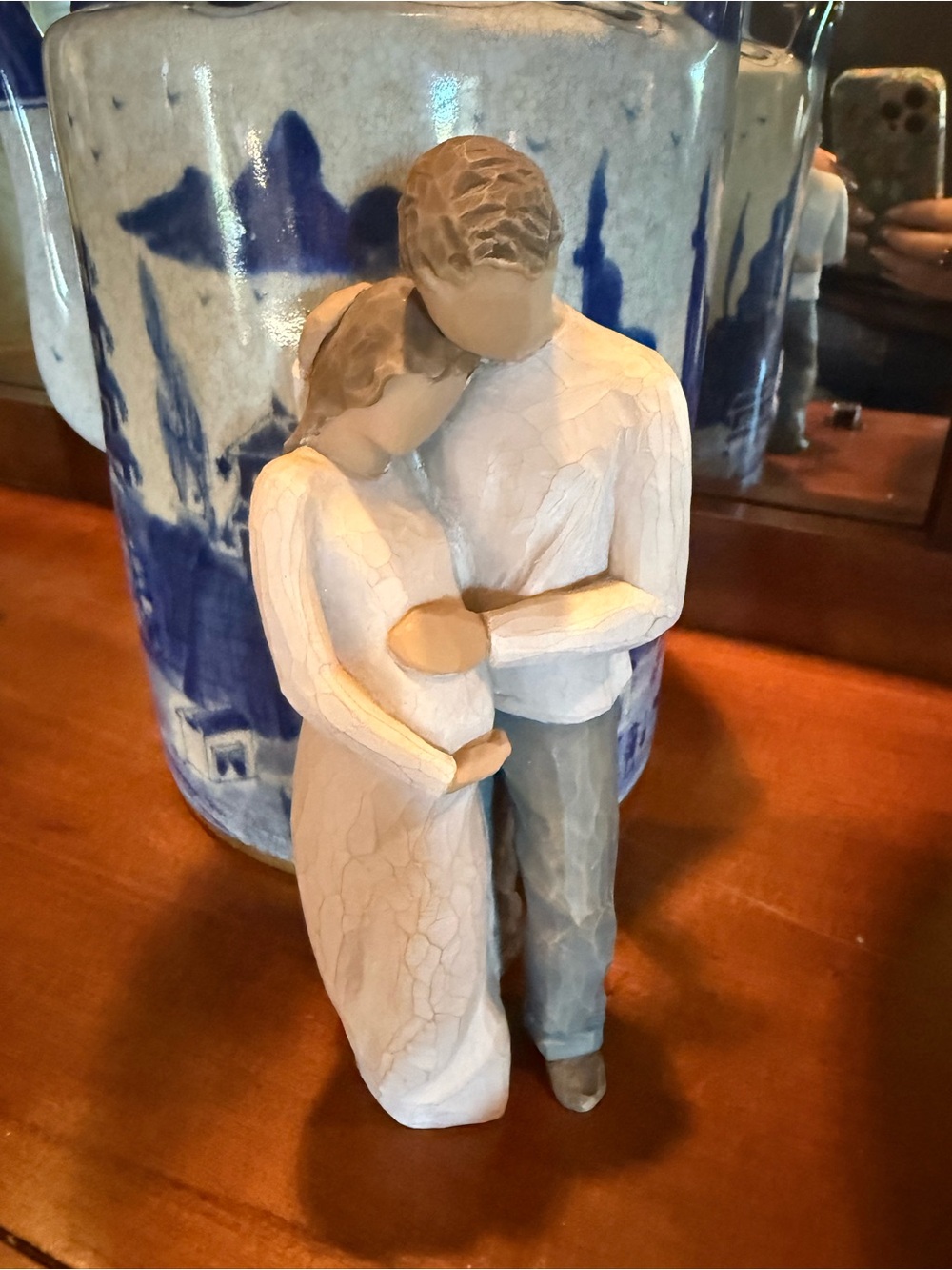 Willow Tree "Home" Pregnant Couple Figurine by Susan Lordi, DEMDACO 2010